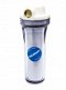 Магистральный фильтр для воды ПОСЕЙДОН-1Р 10"  прозр. 1/2" (ключ, кронштейн, крепление, без картриджа) 